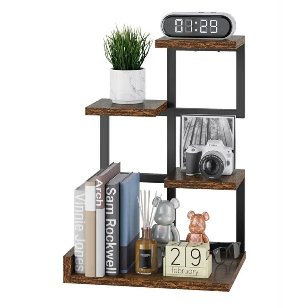 Desktop Shelf Organizer, 4 Tier Storage Display Rack, Desk Shelf Organizer Read - Picture 5 of 8